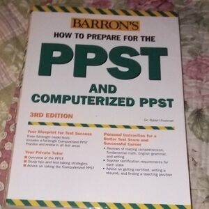 Barron's How to Prepare for the PPST and Computerized PPST  Pre-owned 2 Books